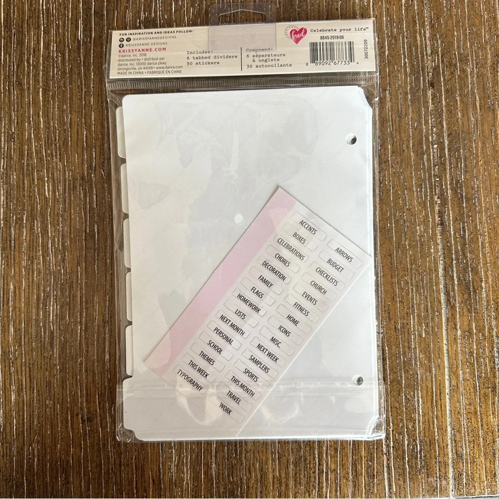 Krissyanne Designs Binder Planner inserts - bundle 5 pack